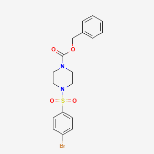 molecular formula C18H19BrN2O4S B13490376 1-Cbz-4-[(4-bromophenyl)sulfonyl]piperazine CAS No. 766532-97-2