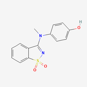 4-[(1,1-Dioxido-1,2-benzisothiazol-3-YL)(methyl)amino]phenol