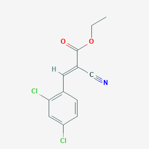 molecular formula C12H9Cl2NO2 B1349052 Ethyl 2-cyano-3-(2,4-dichlorophenyl)acrylate CAS No. 7324-89-2