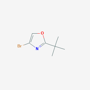 molecular formula C7H10BrNO B13490525 4-Bromo-2-tert-butyl-1,3-oxazole 
