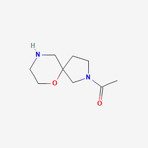 molecular formula C9H16N2O2 B13490546 1-(6-Oxa-2,9-diazaspiro[4.5]decan-2-yl)ethan-1-one 