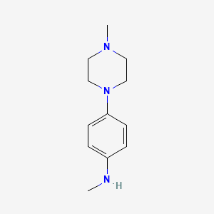molecular formula C12H19N3 B13490559 N-methyl-4-(4-methylpiperazin-1-yl)aniline 