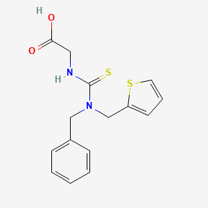 molecular formula C15H16N2O2S2 B1349064 ({[Benzyl(thien-2-ylmethyl)amino]-carbonothioyl}amino)acetic acid CAS No. 656815-31-5
