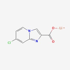 molecular formula C8H4ClLiN2O2 B13490643 Lithium(1+) 7-chloroimidazo[1,2-a]pyridine-2-carboxylate 