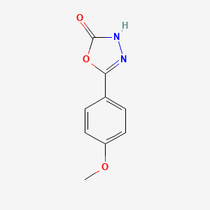 molecular formula C9H8N2O3 B1349075 5-(4-Methoxyphenyl)-1,3,4-oxadiazol-2(3H)-one CAS No. 41125-75-1