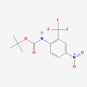 molecular formula C12H13F3N2O4 B13490915 Tert-butyl (4-nitro-2-trifluoromethylphenyl)carbamate 