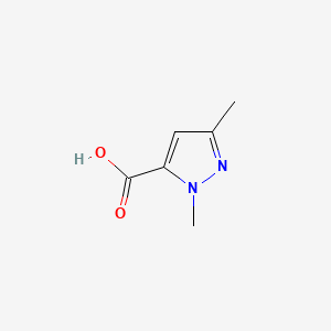 molecular formula C6H8N2O2 B1349093 1,3-Dimethyl-1H-pyrazole-5-carboxylic acid CAS No. 5744-56-9