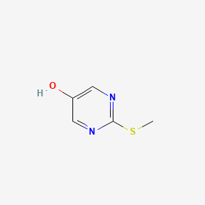 molecular formula C5H6N2OS B1349094 2-(甲硫基)嘧啶-5-醇 CAS No. 4874-33-3