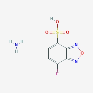 molecular formula C₆H₆FN₃O₄S B013491 7-Fluorobenzofurazan-4-sulfonic acid ammonium salt CAS No. 84806-27-9