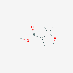 molecular formula C8H14O3 B13491008 Methyl 2,2-dimethyloxolane-3-carboxylate 