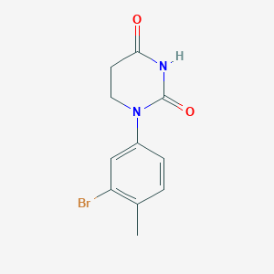 molecular formula C11H11BrN2O2 B13491017 1-(3-Bromo-4-methyl-phenyl)hexahydropyrimidine-2,4-dione 