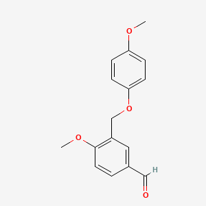 4-Methoxy-3-[(4-methoxyphenoxy)methyl]benzaldehyde