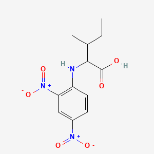 molecular formula C12H15N3O6 B13491052 2-((2,4-Dinitrophenyl)amino)-3-methylpentanoic acid CAS No. 26289-29-2