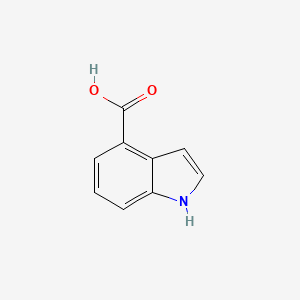 molecular formula C9H7NO2 B1349120 Indole-4-carboxylic acid CAS No. 2124-55-2