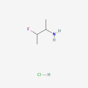 molecular formula C4H11ClFN B13491323 3-Fluorobutan-2-amine hydrochloride 