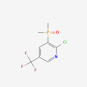 molecular formula C8H8ClF3NOP B13491345 2-Chloro-3-(dimethylphosphoryl)-5-(trifluoromethyl)pyridine 