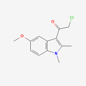 molecular formula C13H14ClNO2 B1349135 2-chloro-1-(5-methoxy-1,2-dimethyl-1H-indol-3-yl)ethanone CAS No. 113369-47-4