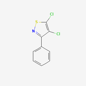 molecular formula C9H5Cl2NS B13491447 4,5-Dichloro-3-phenyl-1,2-thiazole 