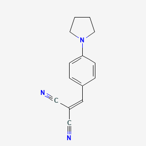 molecular formula C14H13N3 B1349148 (4-Pyrrolidin-1-ylbenzylidene)malononitrile CAS No. 66883-93-0