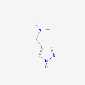 molecular formula C6H11N3 B13491499 dimethyl[(1H-pyrazol-4-yl)methyl]amine CAS No. 37599-61-4