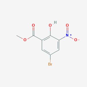 molecular formula C8H6BrNO5 B1349150 Methyl 5-bromo-2-hydroxy-3-nitrobenzoate CAS No. 91983-31-2