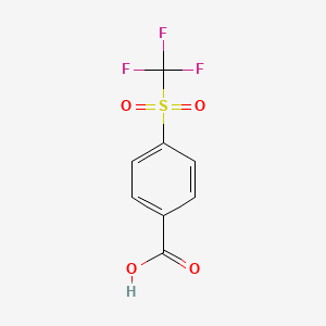 molecular formula C8H5F3O4S B1349151 4-(三氟甲磺酰)苯甲酸 CAS No. 312-22-1