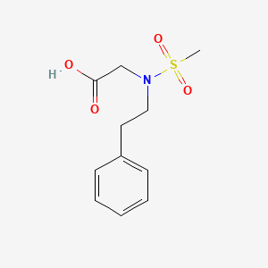 molecular formula C11H15NO4S B1349152 (Methanesulfonyl-phenethyl-amino)-acetic acid CAS No. 35839-52-2