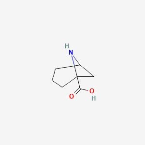 molecular formula C7H11NO2 B13491522 6-Azabicyclo[3.1.1]heptane-1-carboxylic acid 