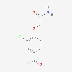 molecular formula C9H8ClNO3 B1349153 2-(2-Chloro-4-formylphenoxy)acetamide CAS No. 333743-26-3