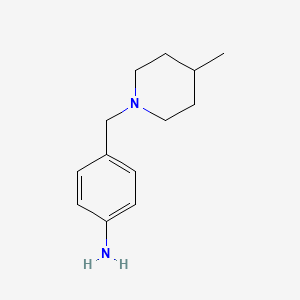 molecular formula C13H20N2 B1349161 4-[(4-甲基哌啶-1-基)甲基]苯胺 CAS No. 262368-64-9