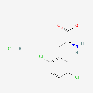 molecular formula C10H12Cl3NO2 B13491614 methyl (2R)-2-amino-3-(2,5-dichlorophenyl)propanoate hydrochloride 
