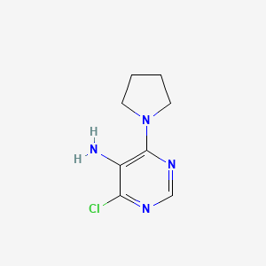 molecular formula C8H11ClN4 B1349163 4-Chloro-6-pyrrolidin-1-yl-pyrimidin-5-ylamine CAS No. 626217-76-3