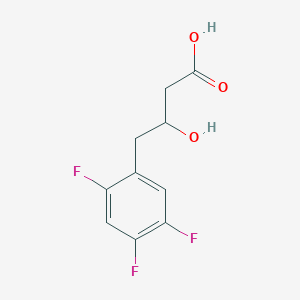 molecular formula C10H9F3O3 B13491637 (3S)-2',4',5'-Trifluoro-3-hydroxybenzenebutanoic acid 