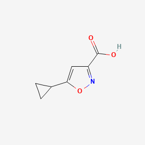 molecular formula C7H7NO3 B1349168 5-Cyclopropylisoxazole-3-carboxylic acid CAS No. 110256-15-0