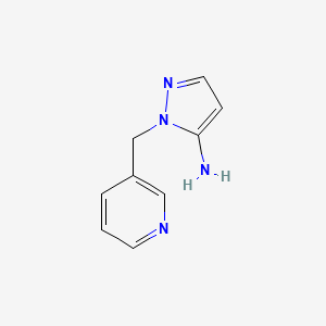 molecular formula C9H10N4 B1349173 1-(pyridin-3-ylmethyl)-1H-pyrazol-5-amine CAS No. 852990-17-1