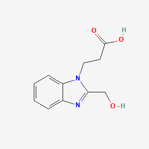 molecular formula C11H12N2O3 B1349183 3-[2-(Hydroxymethyl)-1h-benzimidazol-1-yl]propanoic acid CAS No. 797806-58-7