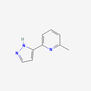 molecular formula C9H9N3 B1349186 2-methyl-6-(1H-pyrazol-3-yl)pyridine CAS No. 203569-23-7
