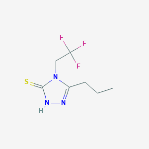 molecular formula C7H10F3N3S B13491897 5-Propyl-4-(2,2,2-trifluoroethyl)-4h-1,2,4-triazole-3-thiol 