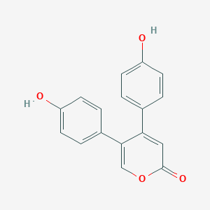 molecular formula C17H12O4 B13491910 4,5-bis(4-hydroxyphenyl)-2H-pyran-2-one 
