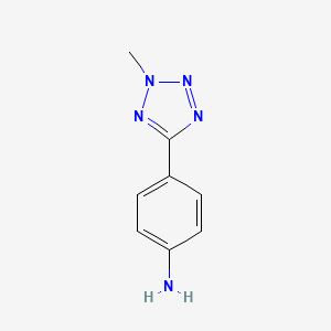 molecular formula C8H9N5 B1349193 4-(2-甲基-2H-四唑-5-基)苯胺 CAS No. 436092-89-6