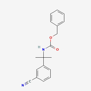 molecular formula C18H18N2O2 B13491938 Benzyl (2-(3-cyanophenyl)propan-2-yl)carbamate 