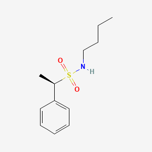 molecular formula C12H19NO2S B13491949 (1R)-N-butyl-1-phenylethane-1-sulfonamide 