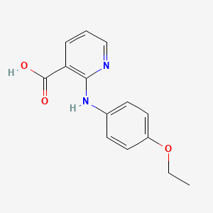 molecular formula C14H14N2O3 B1349201 2-[(4-Ethoxyphenyl)amino]nicotinic acid CAS No. 4394-10-9
