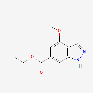 molecular formula C11H12N2O3 B13492043 ethyl 4-methoxy-1H-indazole-6-carboxylate CAS No. 1245215-52-4