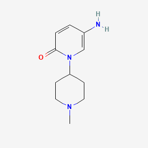 molecular formula C11H17N3O B13492066 5-Amino-1-(1-methylpiperidin-4-yl)pyridin-2(1H)-one 