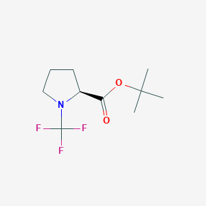 molecular formula C10H16F3NO2 B13492068 tert-Butyl (trifluoromethyl)-L-prolinate 