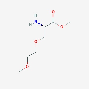 molecular formula C7H15NO4 B13492135 Methyl O-[2-(methyloxy)ethyl]-L-serinate 