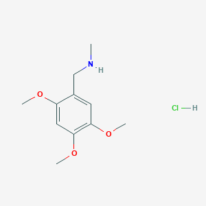 molecular formula C11H18ClNO3 B13492180 Methyl[(2,4,5-trimethoxyphenyl)methyl]amine hydrochloride 