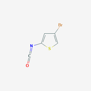 molecular formula C5H2BrNOS B13492236 4-Bromo-2-isocyanatothiophene 