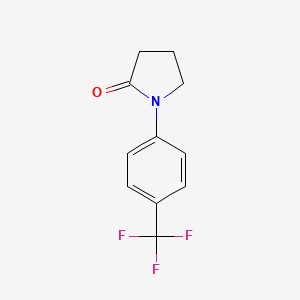 molecular formula C11H10F3NO B1349227 1-[4-(Trifluoromethyl)phenyl]-2-pyrrolidinone CAS No. 188622-31-3